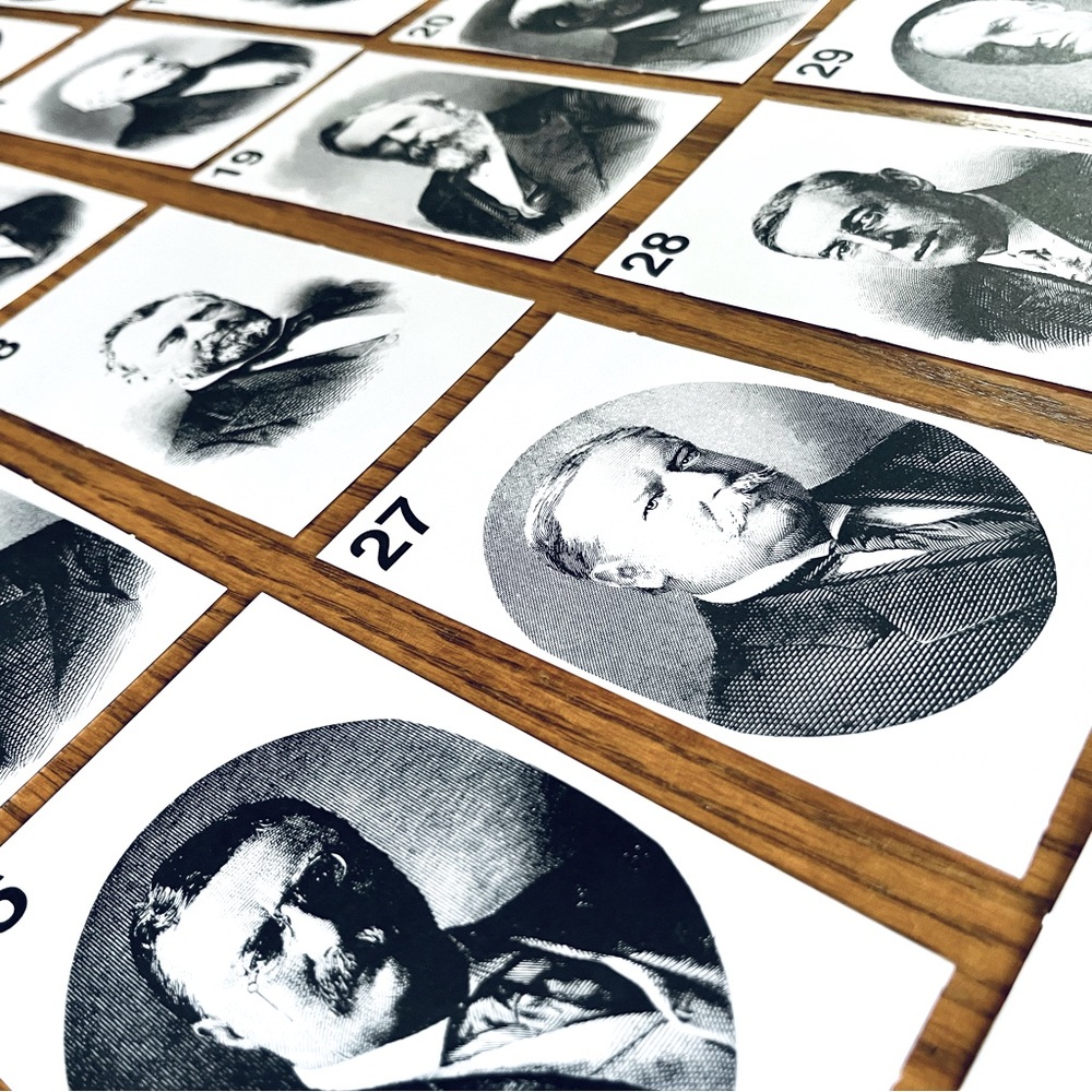 The Presidents of the United States Flash Quiz Cards Vintage Educational Box Set